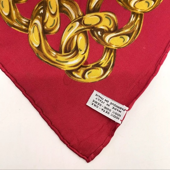 AUTH Chanel CC Floral Scarf Silk - Picture 5 of 5